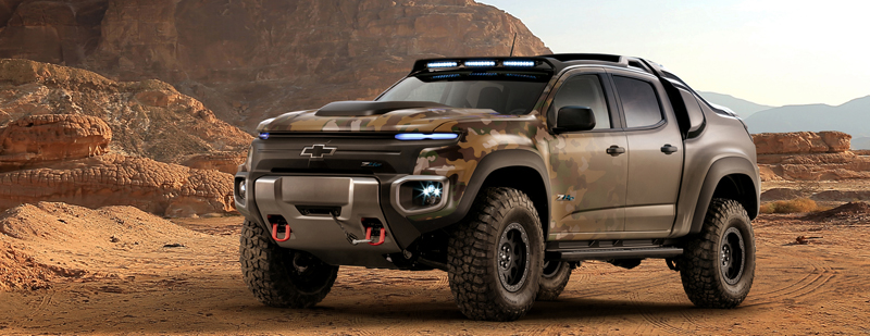 Chevrolet Silverado ZH2 Hydrogen Fuel Cell Military Field Testing Vehicle 2016